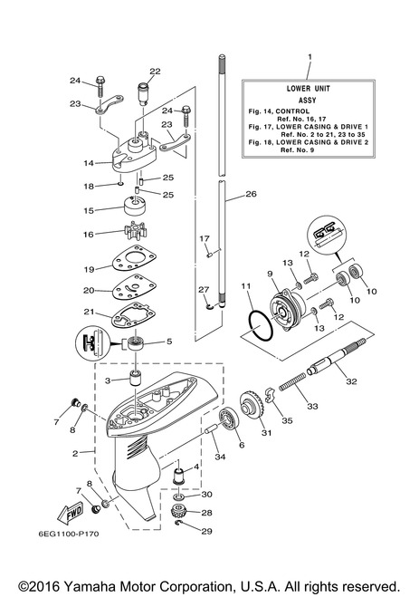 Yamaha Outer Plate, Cartridge | 6EG-G4323-00-00