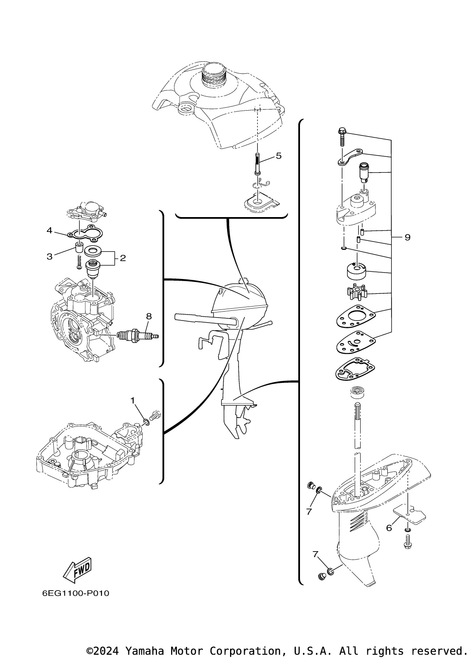 Yamaha Water Pump Repair Kit | 6EG-W0078-01-00