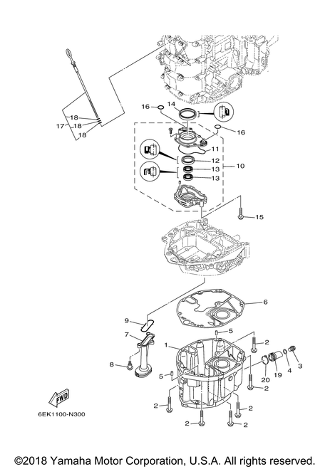 Yamaha Damper 1 | 6EK-15316-00-00