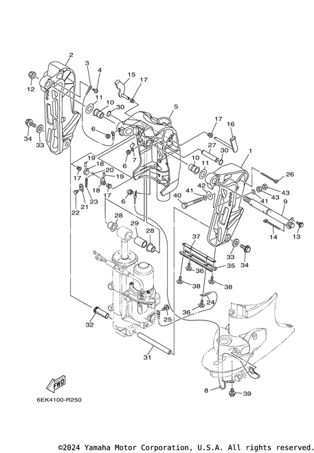 Yamaha Plate 2 | 6EK-44536-00-00
