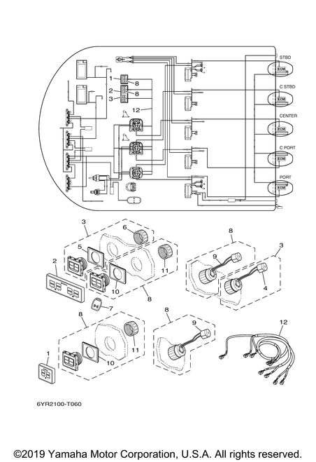 Yamaha Main Switch Assembly | 6ES-82510-02-00