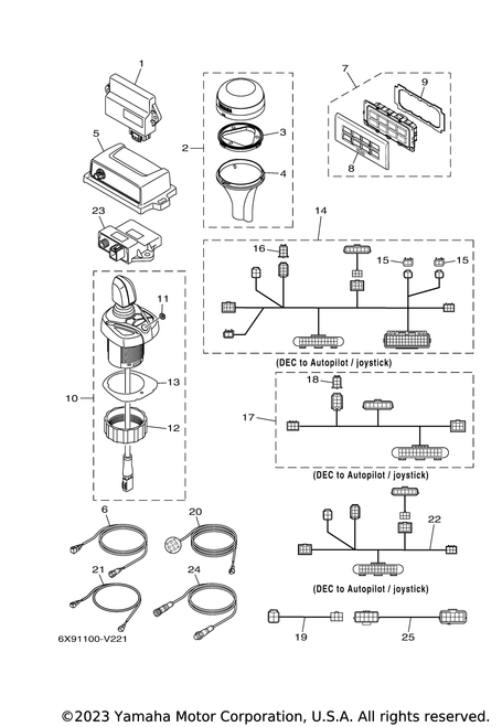 Yamaha L.E.D Assembly | 6ES-83720-01-00