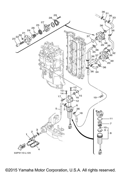 Yamaha Pipe 6 | 63P-24316-21-00