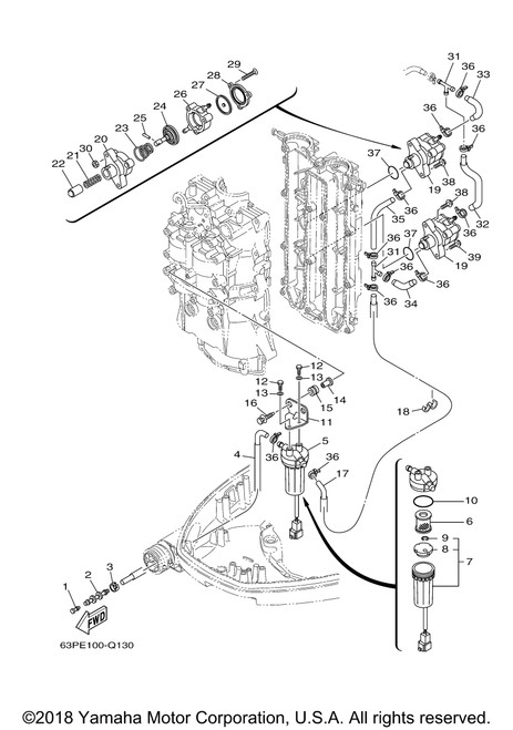 Yamaha Spring, Diaphragm | 63P-24423-00-00