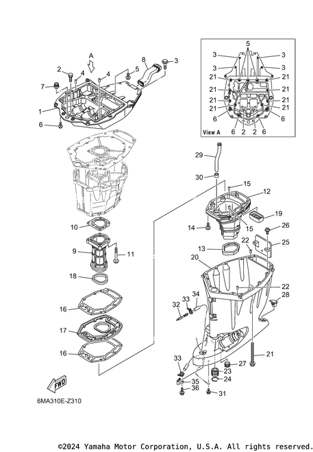 Yamaha Tube, Water | 63P-44361-00-00