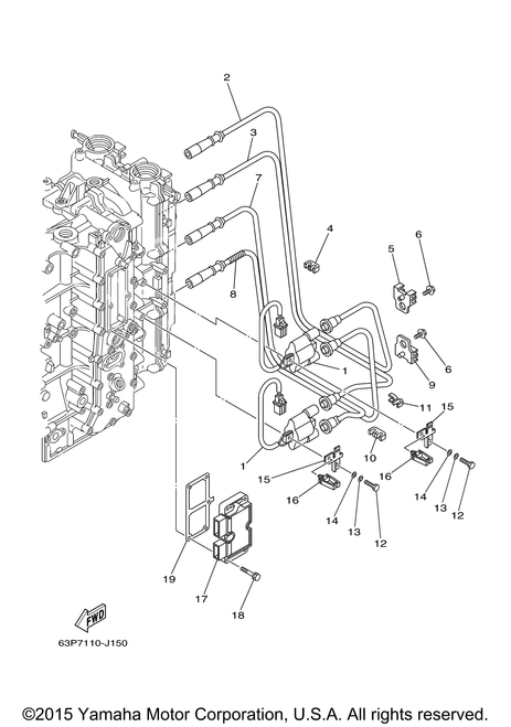 Yamaha Plate, Rectifier Fitting | 63P-81975-00-00