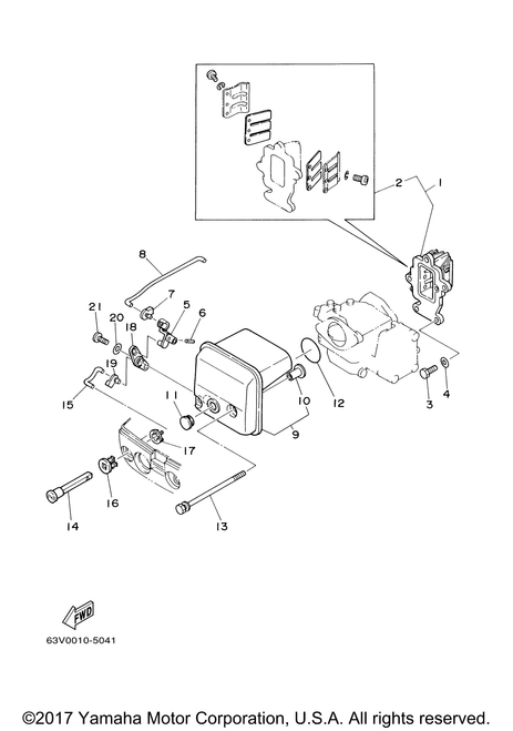 Yamaha Lever, Choke 1 | 63V-41252-00-00