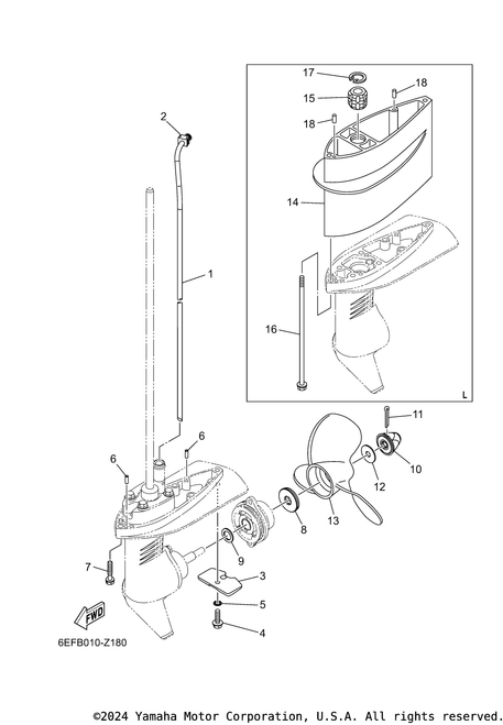 Yamaha Damper, Water Seal 1 | 646-44365-01-00