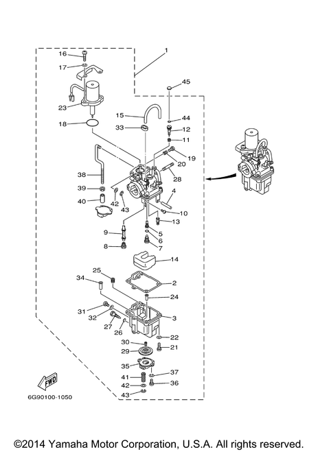 Yamaha Spring, Air Adjusting. | 647-14334-00-00