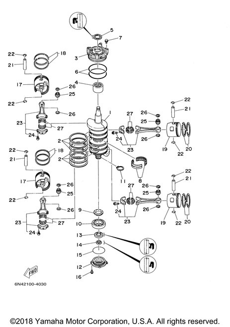 Yamaha Piston Ring Set (Std) | 64D-11603-02-00