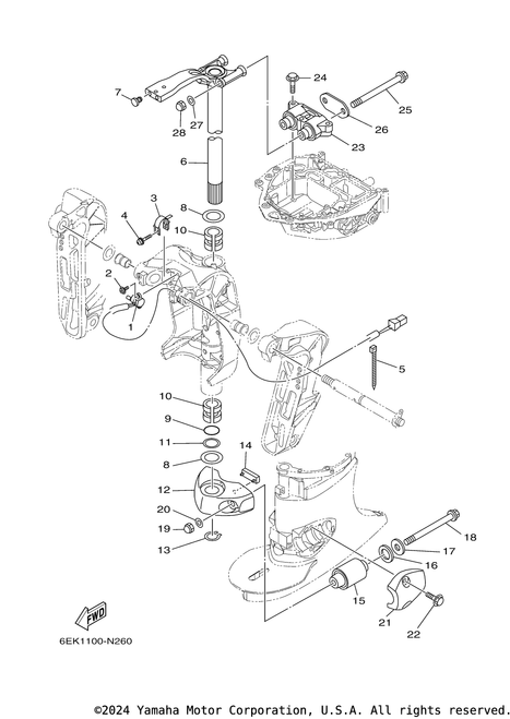 Yamaha Cam, Trim Sender | 64E-43139-11-00