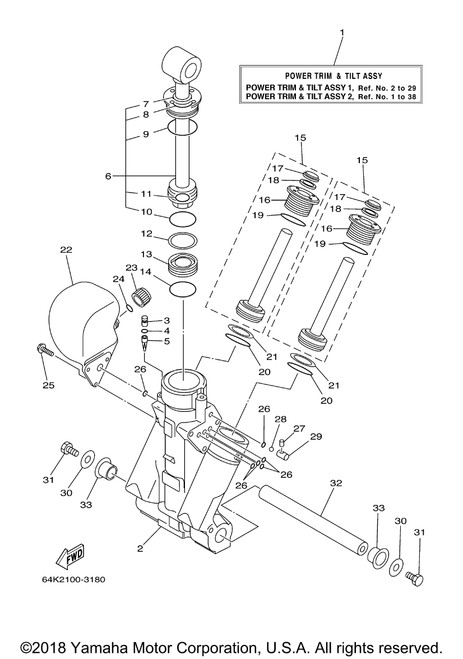Yamaha Valve Seat | 64E-4382G-00-00