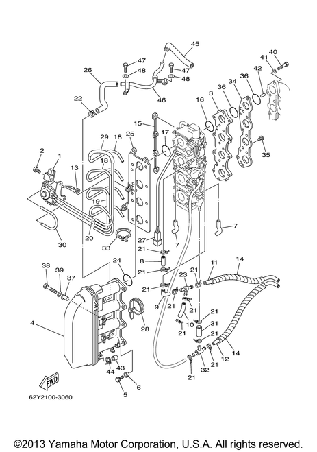Yamaha Pipe | 64J-14349-21-00
