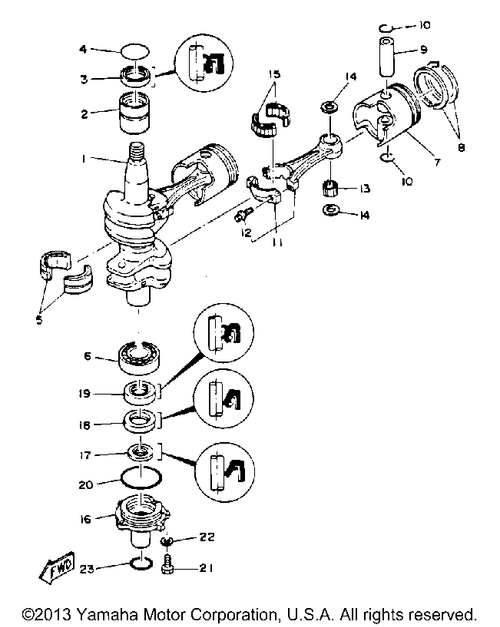 Yamaha Pin, Piston | 676-11633-00-00