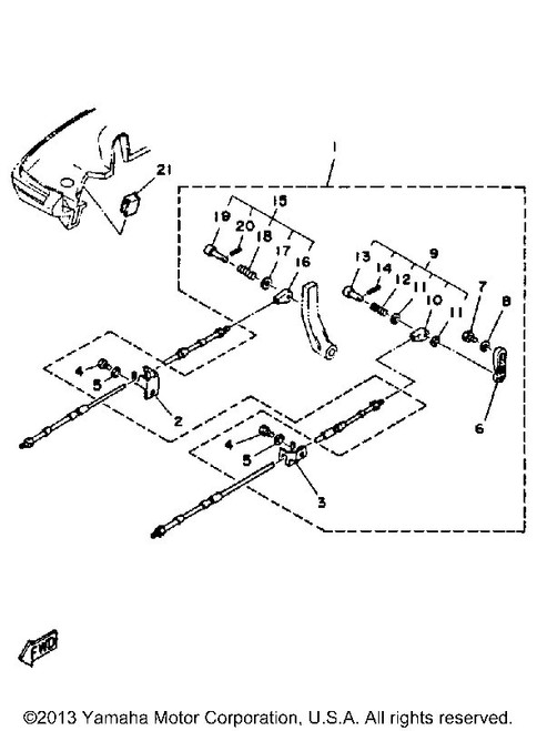 Yamaha Cable End Assembly | 679-48340-90-00