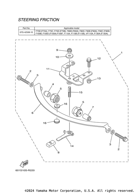 Yamaha Knob, Steering Lock | 67G-42561-00-00