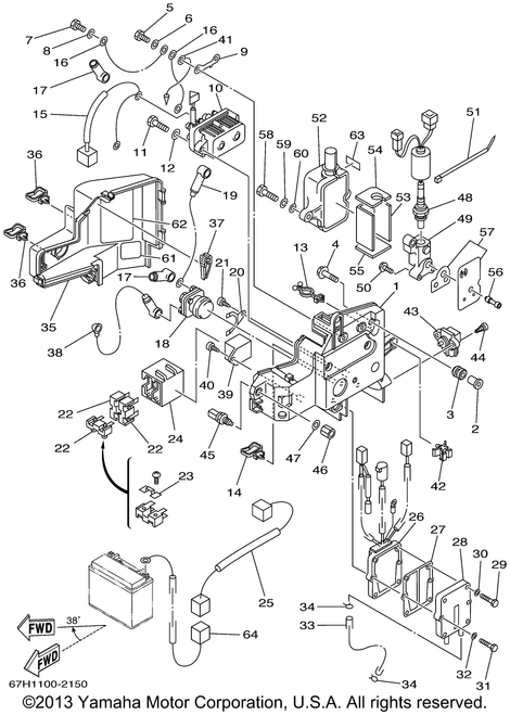 Yamaha Wire, Lead | 67H-82117-00-00