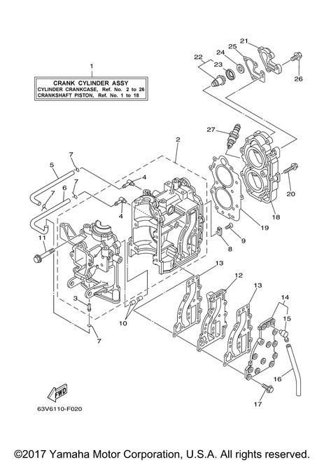 Yamaha Gasket, Cover | 682-12414-A1-00