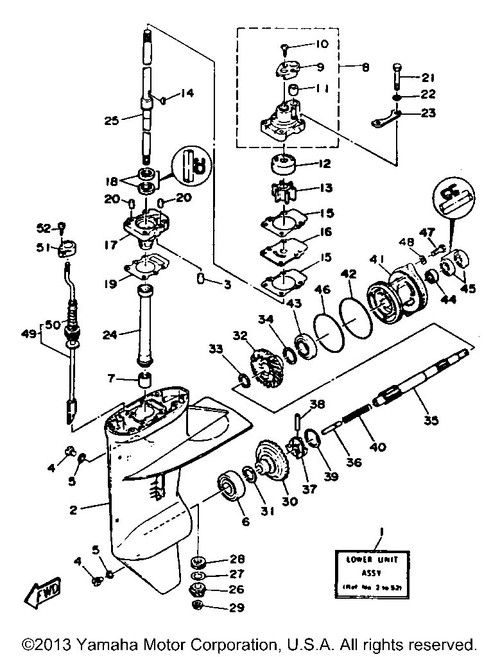 Yamaha Cover, Water Pump Housing | 682-44312-00-00