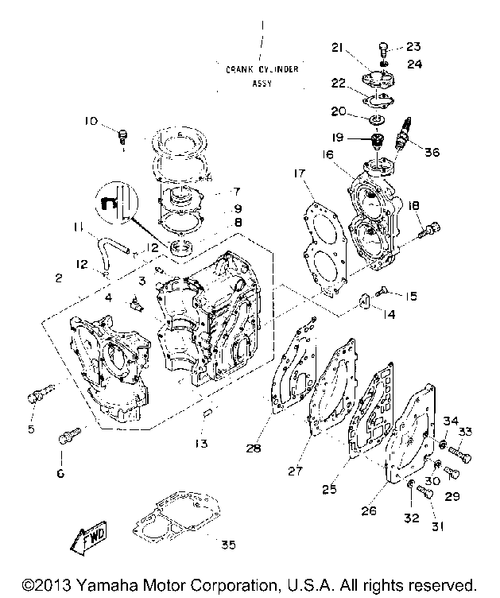 Yamaha Gasket, Exhaust Inner Cover | 689-41112-A0-00