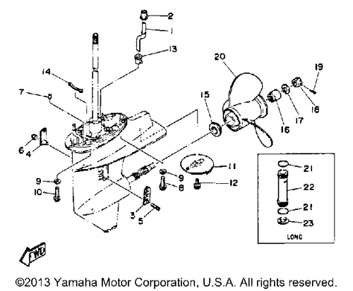 Yamaha Cover, Water Inlet 1 | 689-45214-01-00