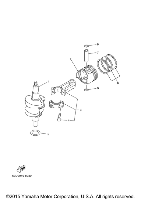 Yamaha Piston Ring (Set) | 68D-E1603-00-00
