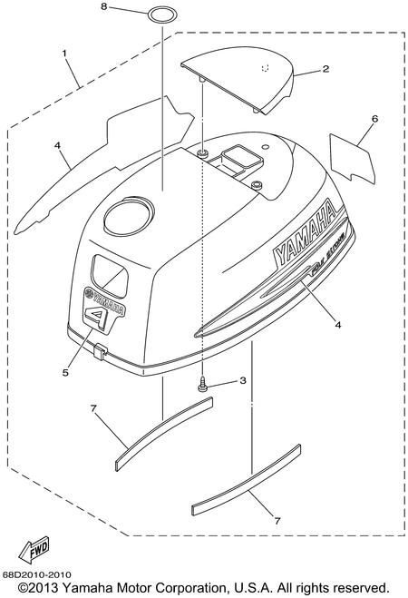 Yamaha Graphic, Rear | 68D-G2678-00-00