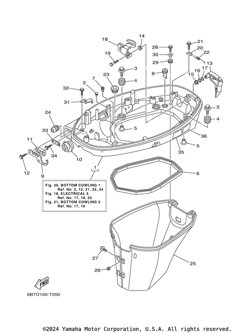 Yamaha Grommet | 68U-42727-01-00