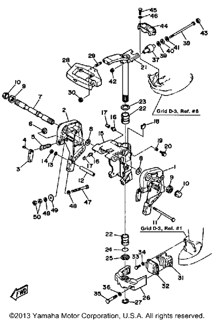 Yamaha Bolt, Clamp Bracket | 696-43131-01-00