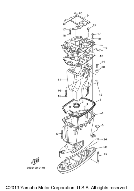 Yamaha Gasket,Upper Casing | 696-45113-A0-00