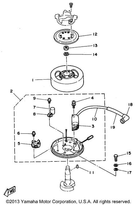 Yamaha Coil, Ignition | 6A1-81311-20-00