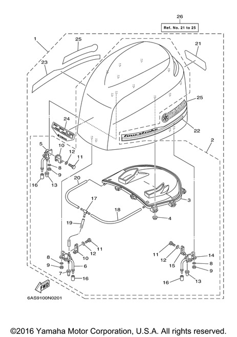 Yamaha Graphic, Rear | 6AS-42678-10-00