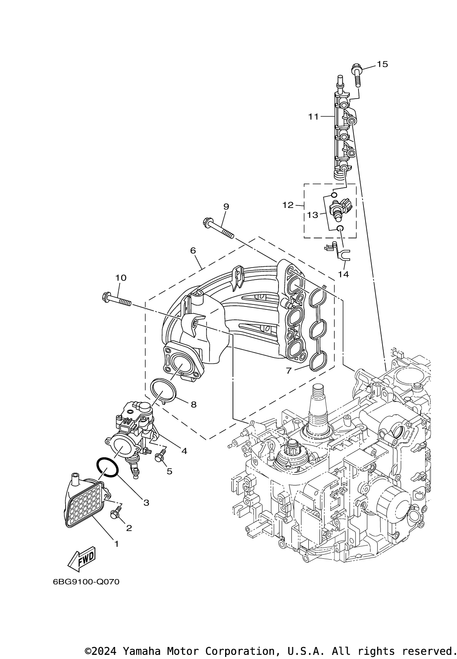 Yamaha Gasket, Manifold 1 | 6BG-13645-00-00
