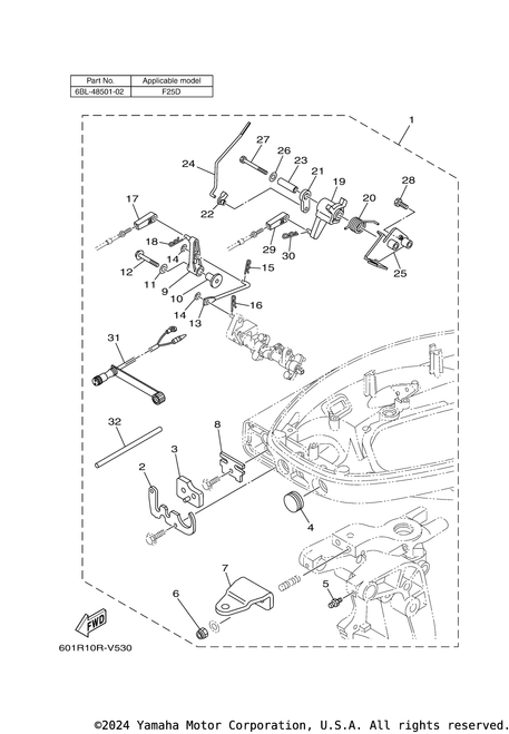 Yamaha Lever, Shift Rod | 6BL-44125-00-00