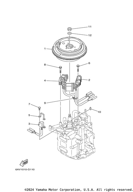 Yamaha Rotor Assembly | 6DR-85550-10-00