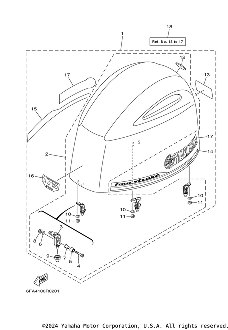Yamaha Graphic, Front | 6FA-42677-00-00