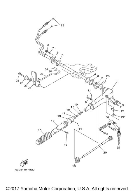 Yamaha Rubber, Handle | 6G1-42177-00-00
