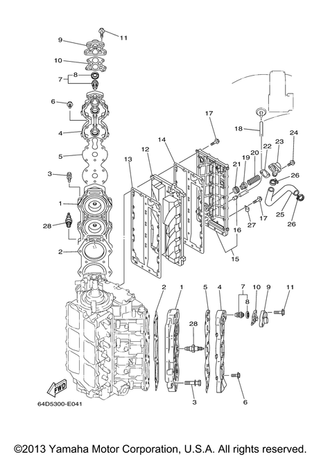 Yamaha Gasket, Exhaust Inner Cover | 6G5-41112-A1-00