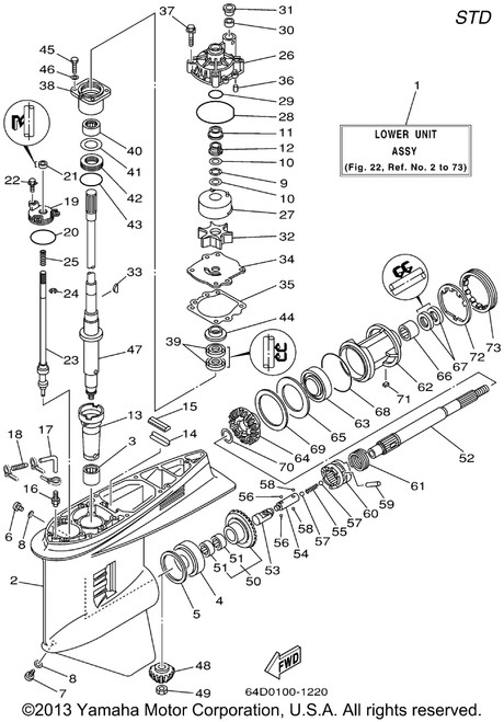 Yamaha Sleeve, Drive Shaft | 6G5-45536-01-00