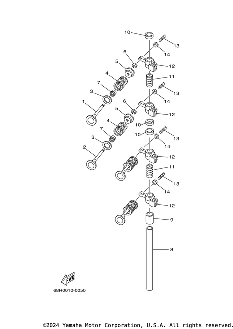 Yamaha Screw, Valve Adjusting | 6G8-12159-00-00