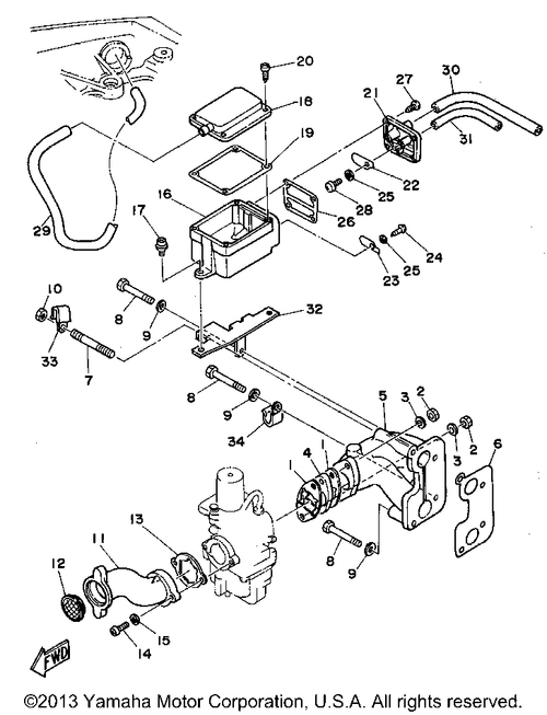 Yamaha Gasket, Breather | 6G8-15374-00-00