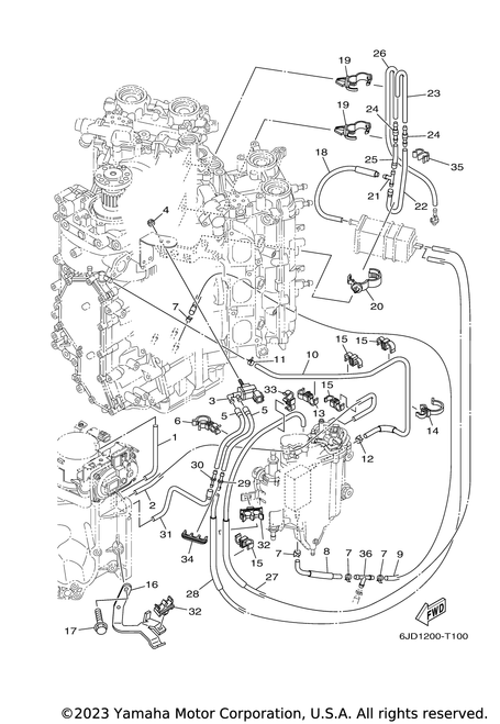 Yamaha Pipe, Joint 1 | 6G8-24376-00-00