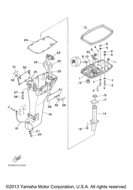 Yamaha Seal, Exhaust 1 | 6G8-41138-00-00