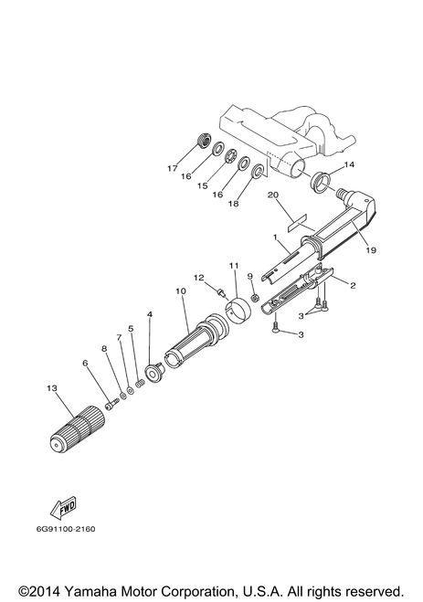 Yamaha Indicator, Throttle | 6G8-42137-01-00