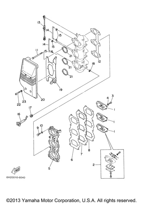 Yamaha Gasket | 6H3-14198-A1-00