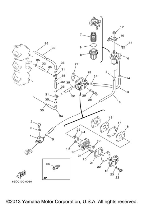 Yamaha Pipe 3 | 6H4-24313-00-00