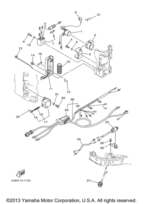 Yamaha Extension, Wire Lead | 6H4-82553-00-00