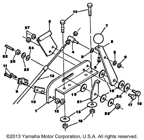 Yamaha Cable,3-1-2 Ft | 6H4-JD005-49-00
