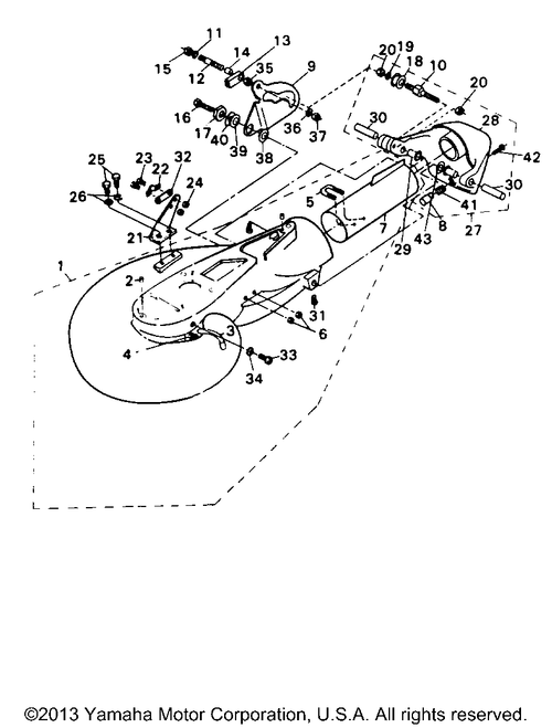 Yamaha Gate, Reverse (Z) | 6H4-JD011-75-01