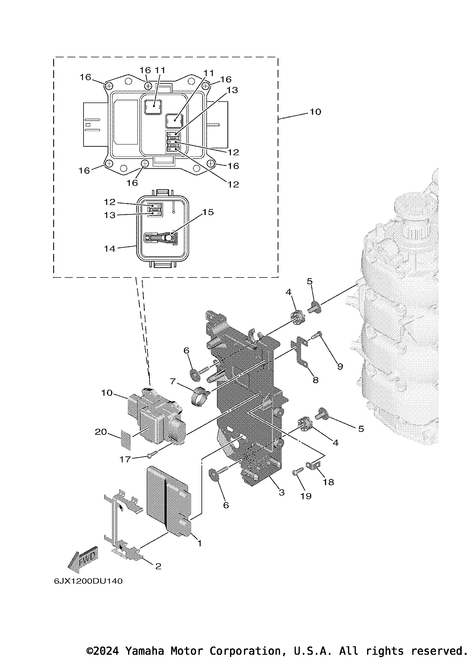 Yamaha Engine Control Uni | 6HV-8591A-02-00